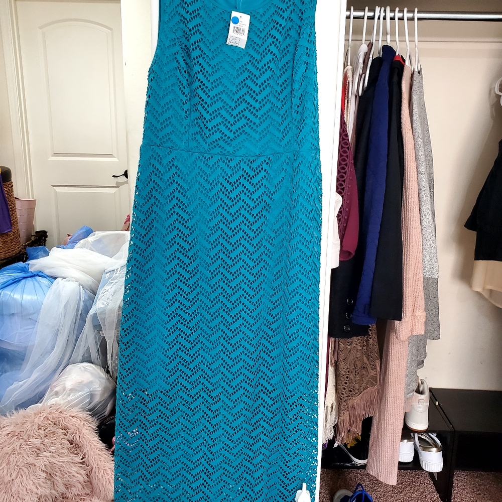 LONG BLUE SUMMER DRESS